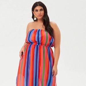 Forever 21 Multistriped Maxi Dress Sz 2X